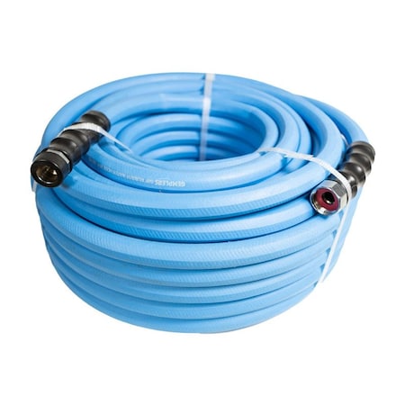 Gemplers 3/4 in ID x 50 ft L Water Hose, EPDM Tube, Brass Fitting 237919